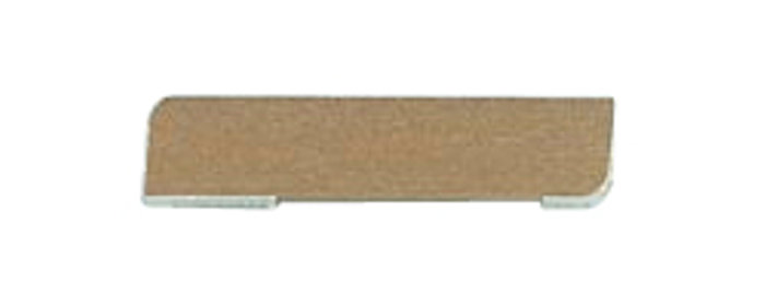 Forkantliste hvid 1 rund kant - 9 x 43 mm x 3 meter